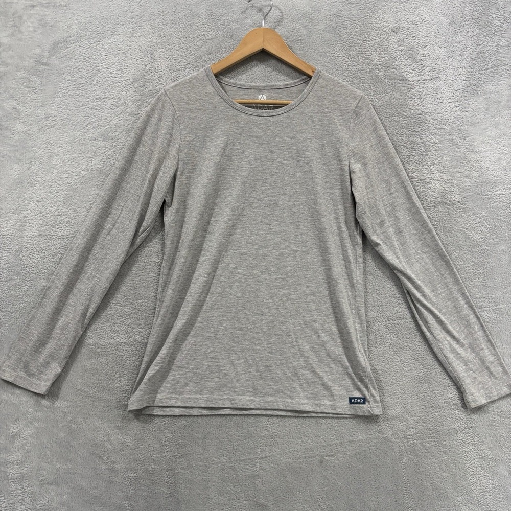 ADAR Universal Top T Shirt Unisex Large Long Sleeve 2900 Gray Crewneck